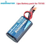 Radiomaster 2s 7.4v 5000mah 37wh Battery Pack for Tx16s Tremote Control Jst-xh and Xt30 Plug Large Endurance